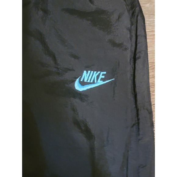Nike Challenge Court Track Pants Black Windbreaker Lightweight‎ Size M Y2K - Picture 2 of 8